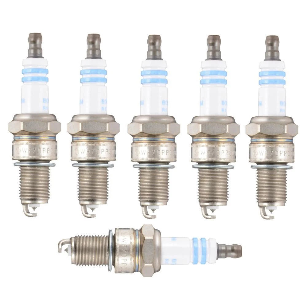 Set of 6 Spark Plugs for Audi Volvo Hyundai Porsche Dodge Eagle (Bosch Platinum)