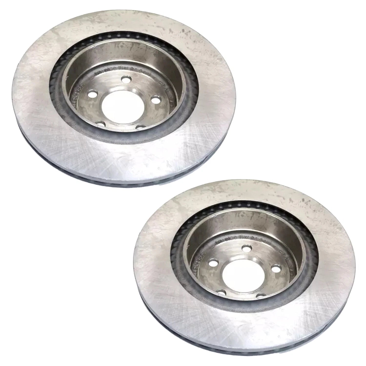 Set of 2 Rear Vented Disc Brake Rotors for Dodge Charger Magnum