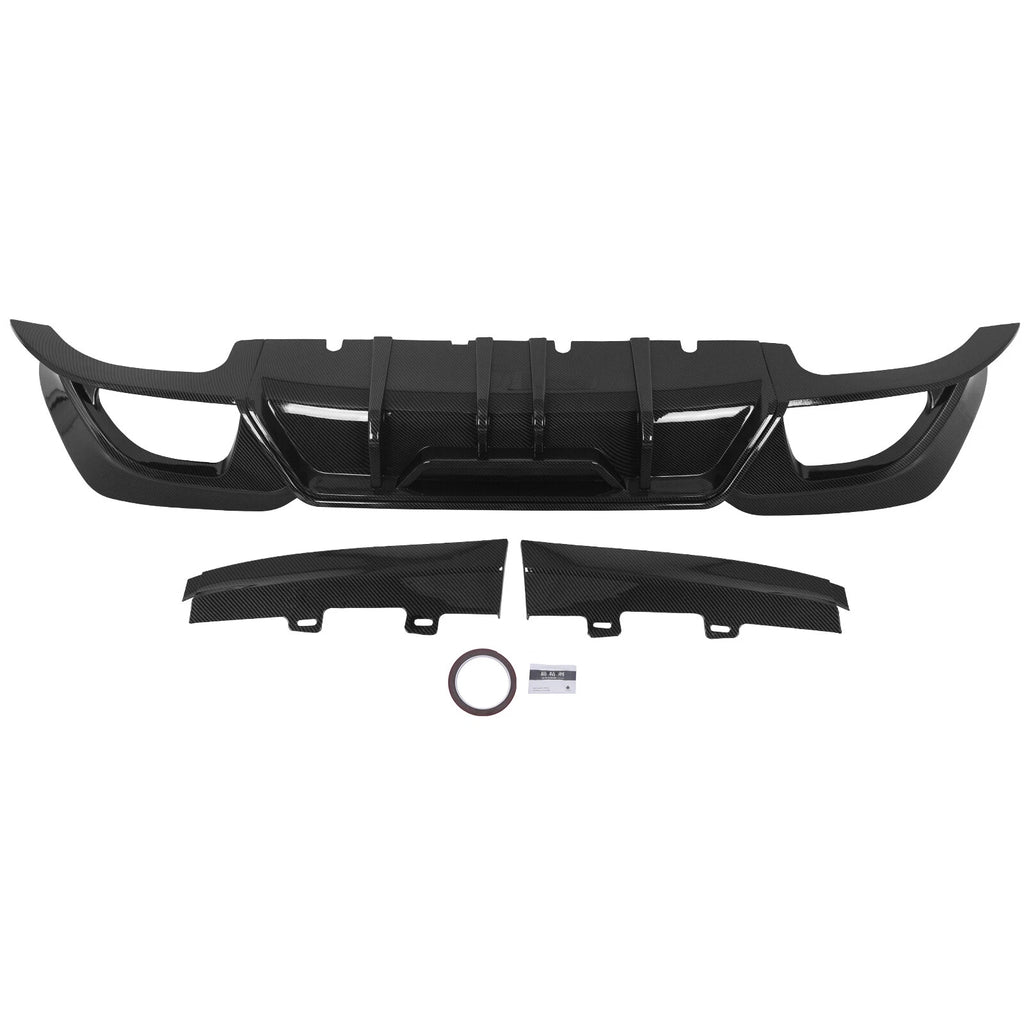Rear Bumper Lip Diffuser for BMW 3 Series G20 (2019–2022) Carbon Fiber Style