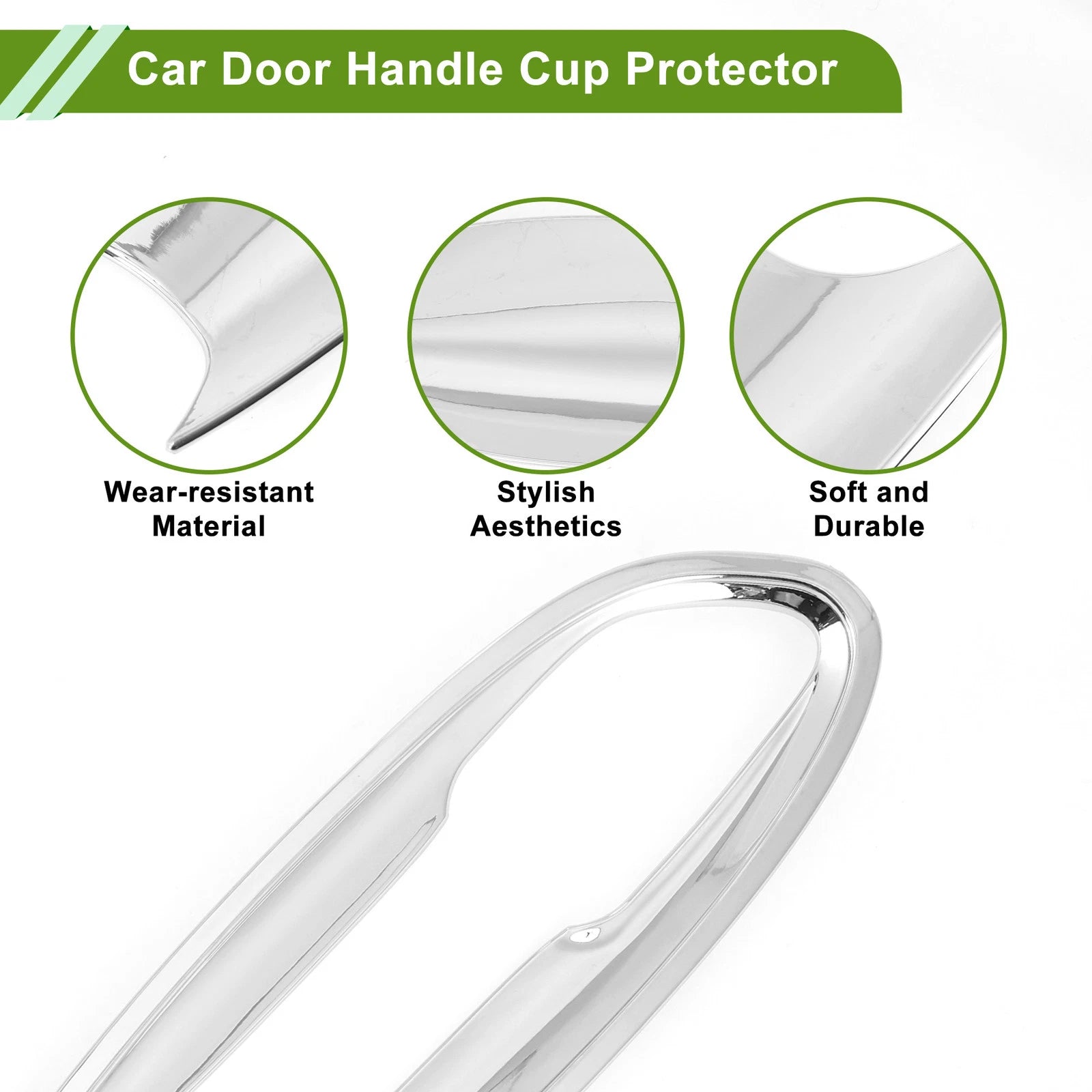 Set of 4 Door Handle Cup Protectors for BMW X3 (2018–2022) Chrome