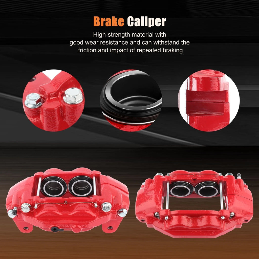 Brake Calipers w/ Bracket Assembly Pair for Toyota Sequoia (2008–2015)