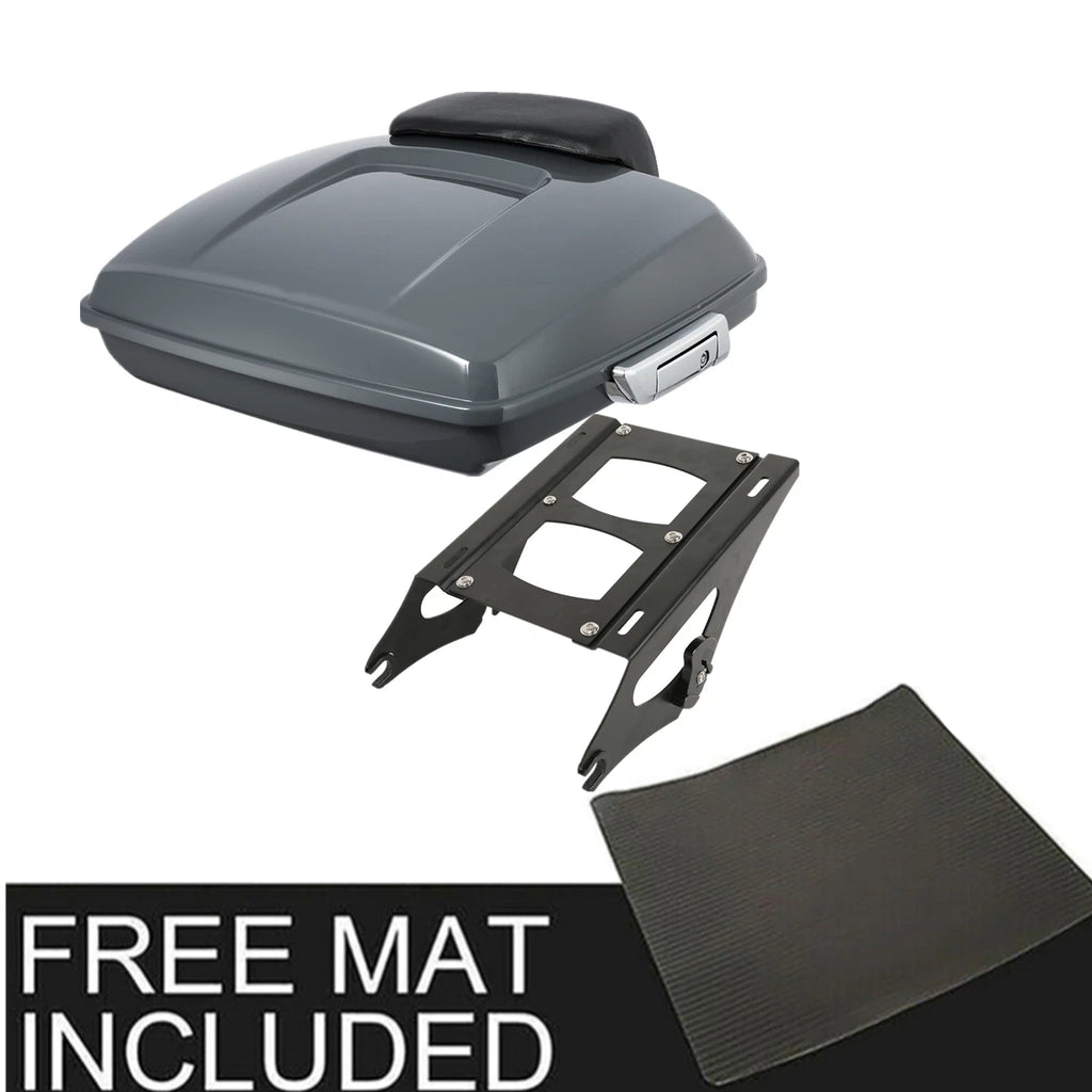 Razor Trunk Pad Mount Rack for Harley Street Glide (2014–2026) Gunship Gray