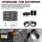 Tow Hook, License Plate and Air Valve Cap Kit for Audi TT MK2 (2000-2006)