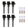Set of 6 Ignition Coils & Spark Plugs for Ford Escape, Mercury Sable (2001–2005)