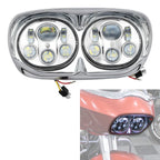 5-3/4" Dual LED Headlight Assembly for Harley Touring Road Glide (1998–2013)