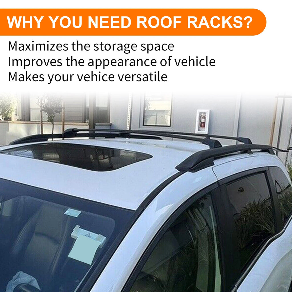 Roof Rack Side Rails for Honda Odyssey (2018–2025) Black Aluminum Powder Coated