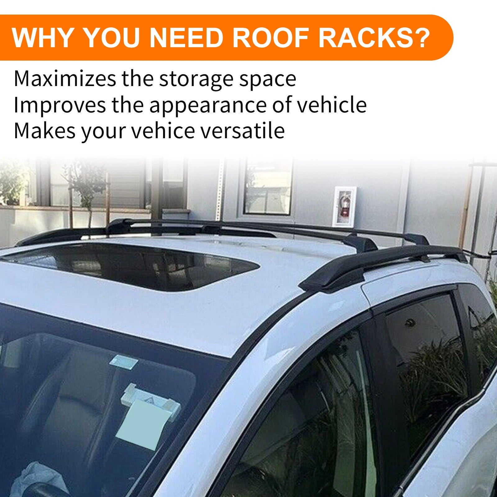 Roof Rack Side Rails for Honda Odyssey (2018–2025) Black Aluminum Powder Coated