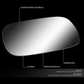 Left Side Door Rear View Mirror Glass for Jeep Cherokee (1997–2001)