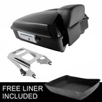Chopped Trunk Backrest Chrome Mount for Harley Touring (2009–2013)