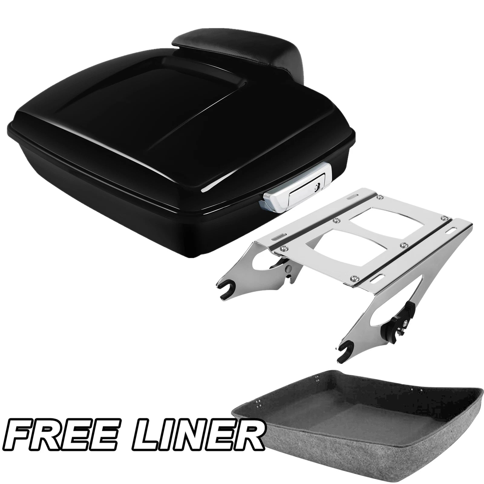 Chopped Trunk Pad Mount Rack for Harley Street Road Glide (2014–2026)