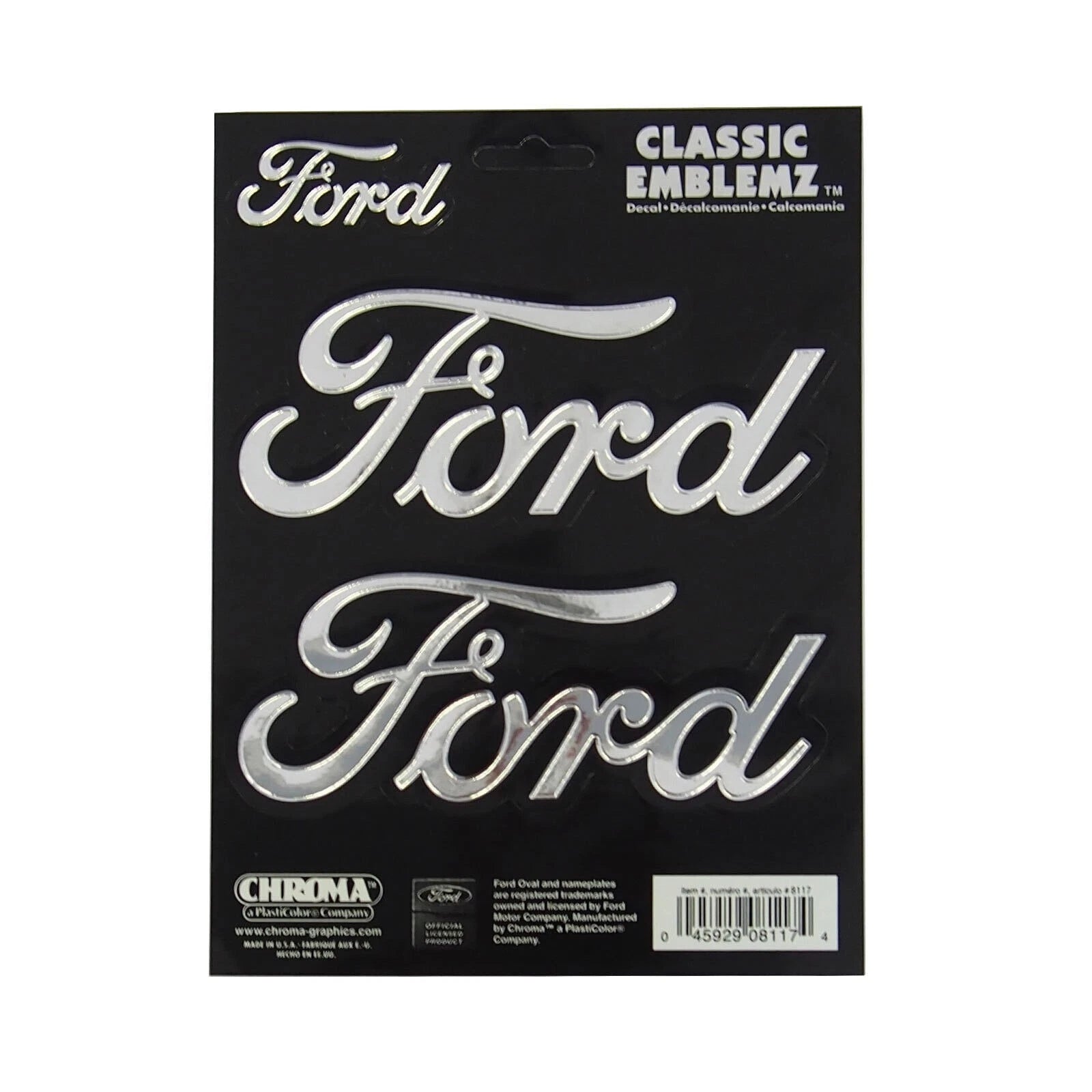 Chrome Logo Decal for Ford Power Stroke Truck