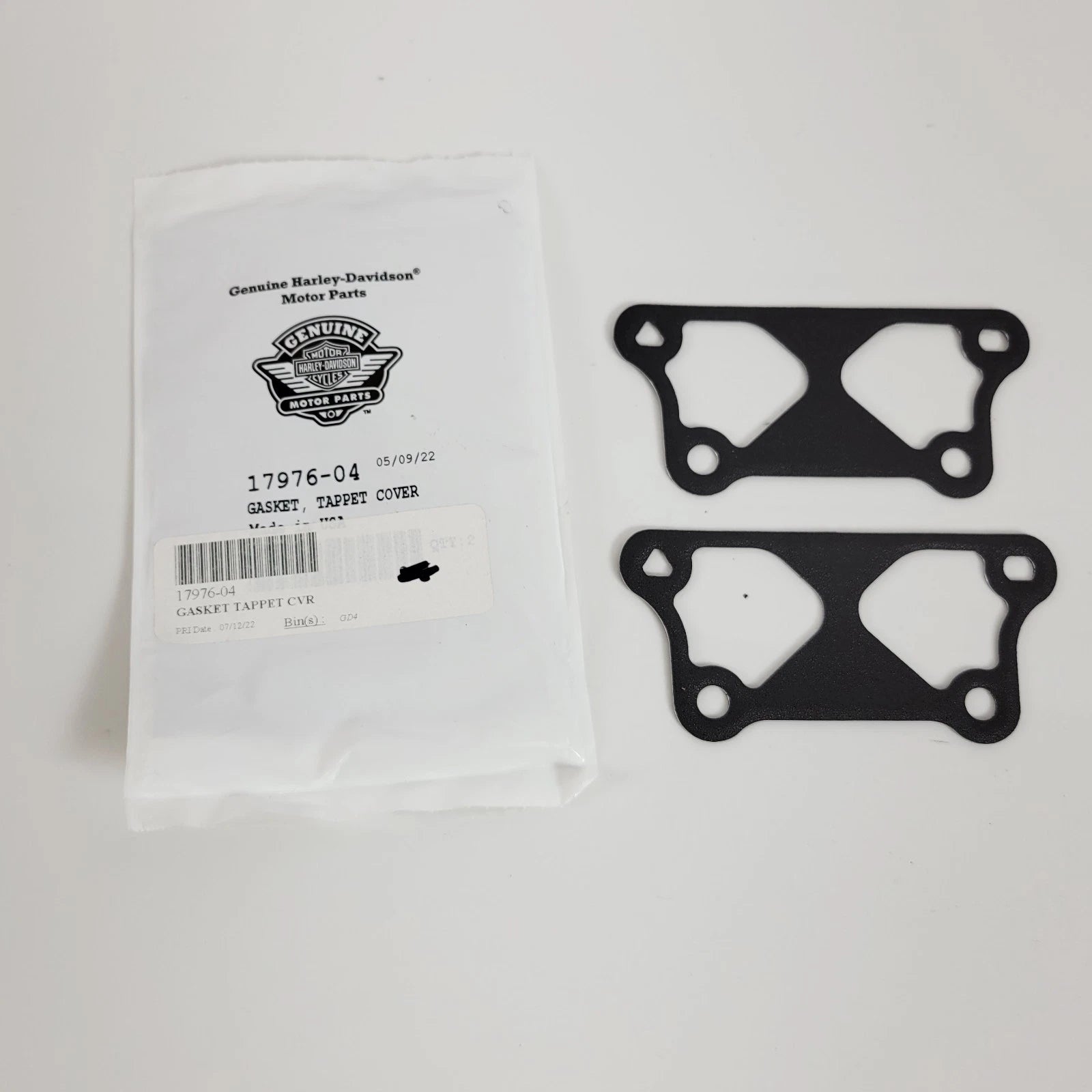 Set of 2 Tappet Cover Gaskets for Harley Davidson Sportster (2004–2022) 17976-04