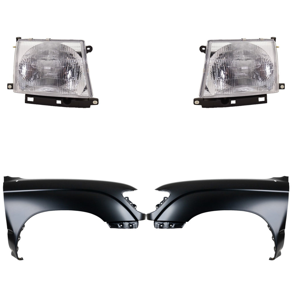 Fender Kit for Toyota Tacoma (1997–2000) RWD Primed Driver & Passenger Side