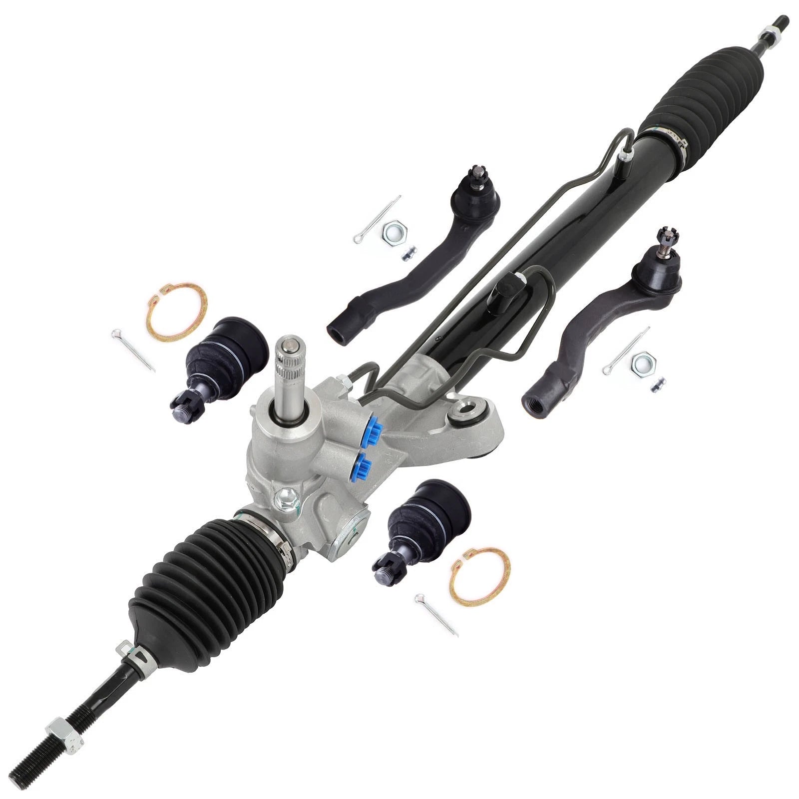 5pc Power Steering Rack and Pinion Tie Rods Kit for Acura EL Honda Civic (1996–2000)