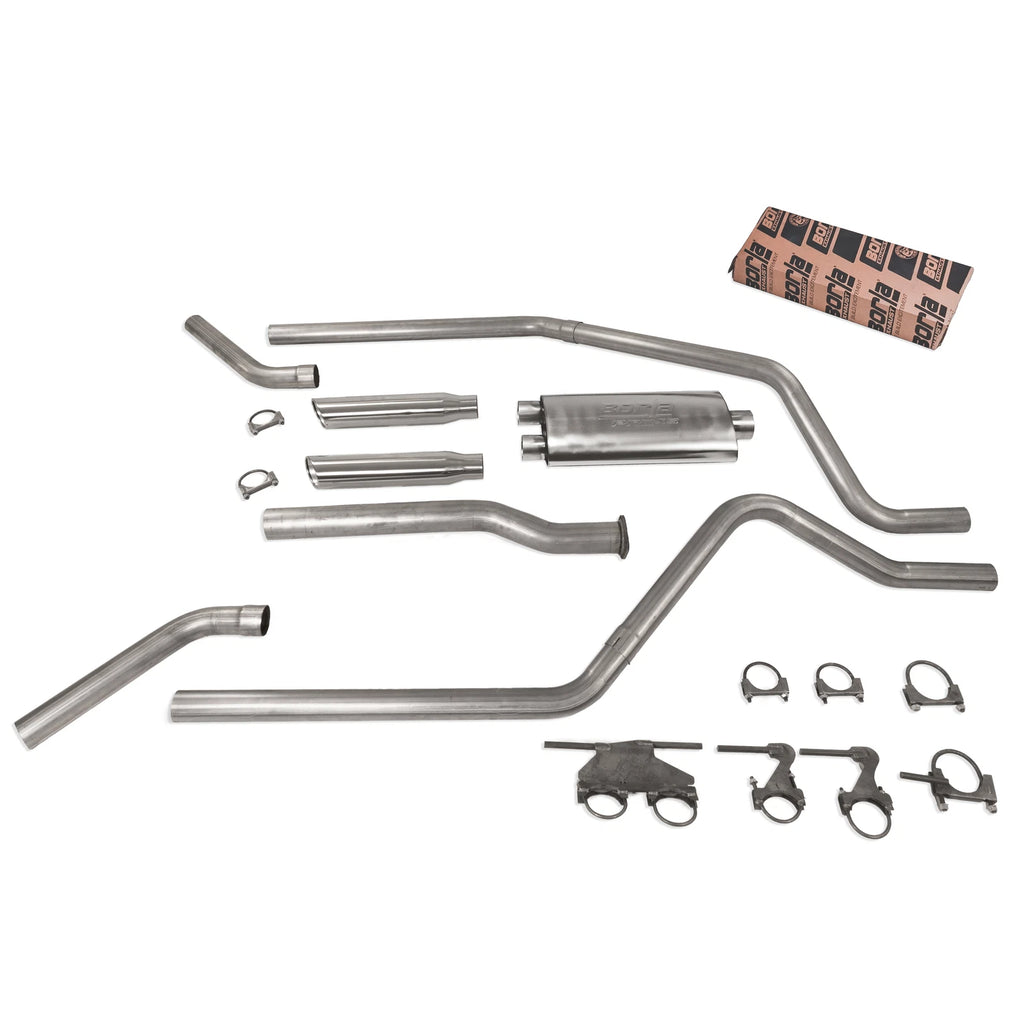 2.5" Dual Exhaust for Dodge Ram 1500 (2019–2025) Borla Pro SS RLD Clp T Cnr E