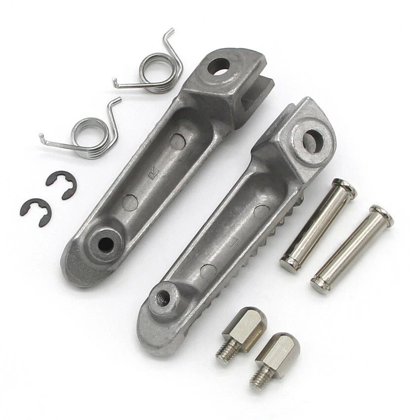 Silver Front Footrest Pegs for Yamaha YZF-R1 (2000–2023)