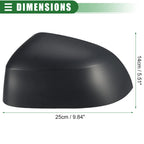 Driver Side Rearview Mirror Cover Cap for BMW X3 (2015–2017) 51167365113