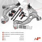 Set of 8 Front Lower Control Arm Ball Joints Tie Rod Ends for Buick Cadillac