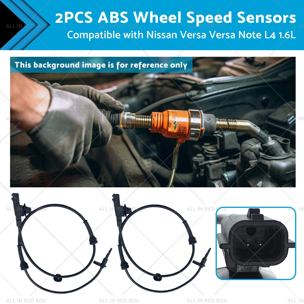2X Front L/R ABS Wheel Speed Sensor for Nissan Versa (2012–2019)