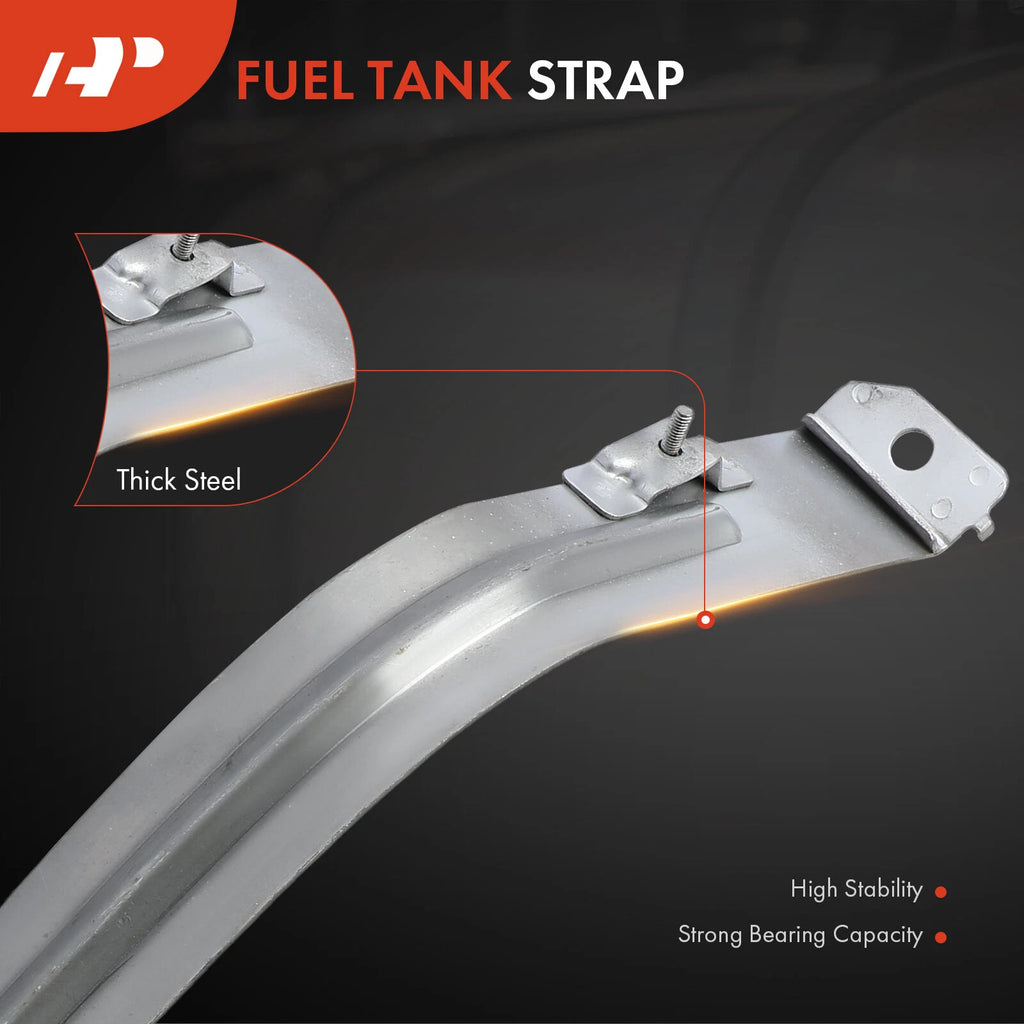 2X Steel Fuel Tank Straps for Honda Ridgeline (2006–2014)