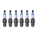 Set of 6 Denso Double Platinum Spark Plugs for Mazda 626, Millenia (1998–2002)
