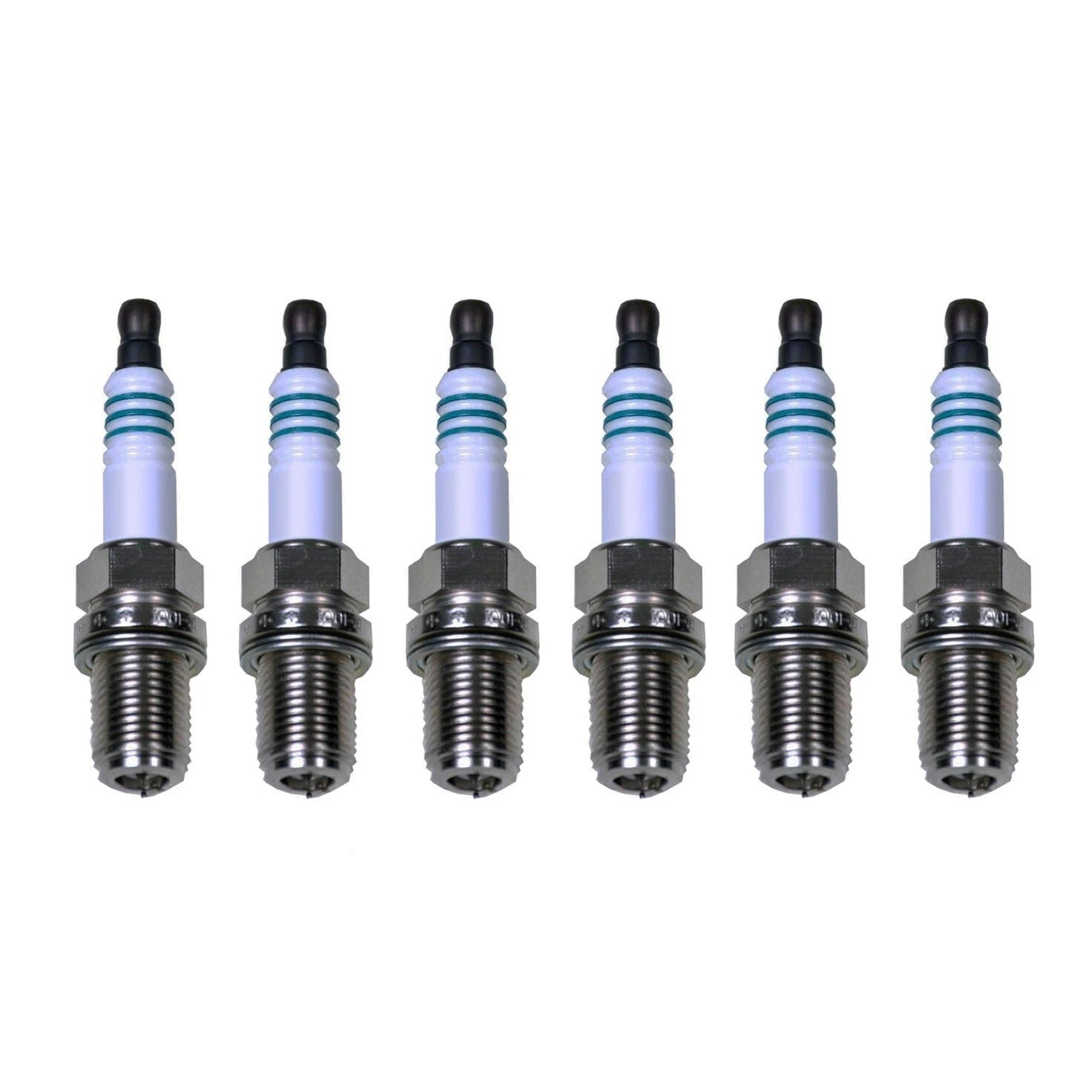 Set of 6 Denso Double Platinum Spark Plugs for Mazda 626, Millenia (1998–2002)