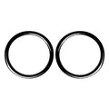 Door Loud Speaker Ring Cover Trim for BMW 3 Series E36 (1991–1999) Matte Black