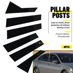 Set of 6 Gloss Black Pillar Posts Door Trim Covers for VW Jetta MK7 (2019–2021)