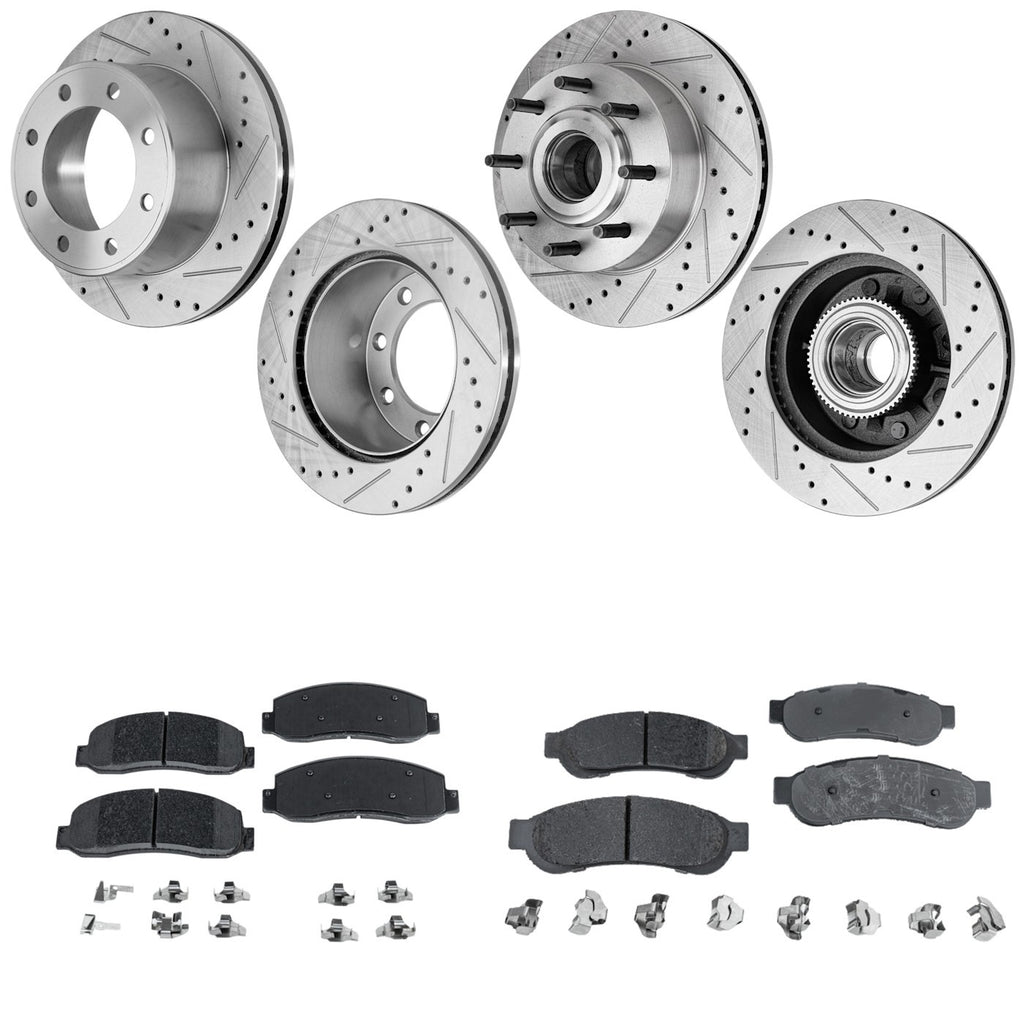 Brake Disc & Semi-Metallic Pad Kit for Ford F-250 (2010)