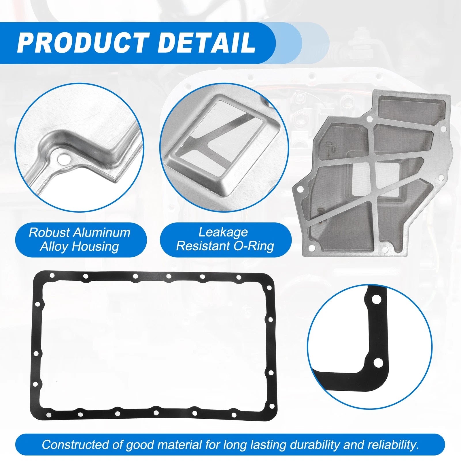 A340F Transmission Filter Oil Pan Gasket Kit for Mitsubishi (No. 8944799210)