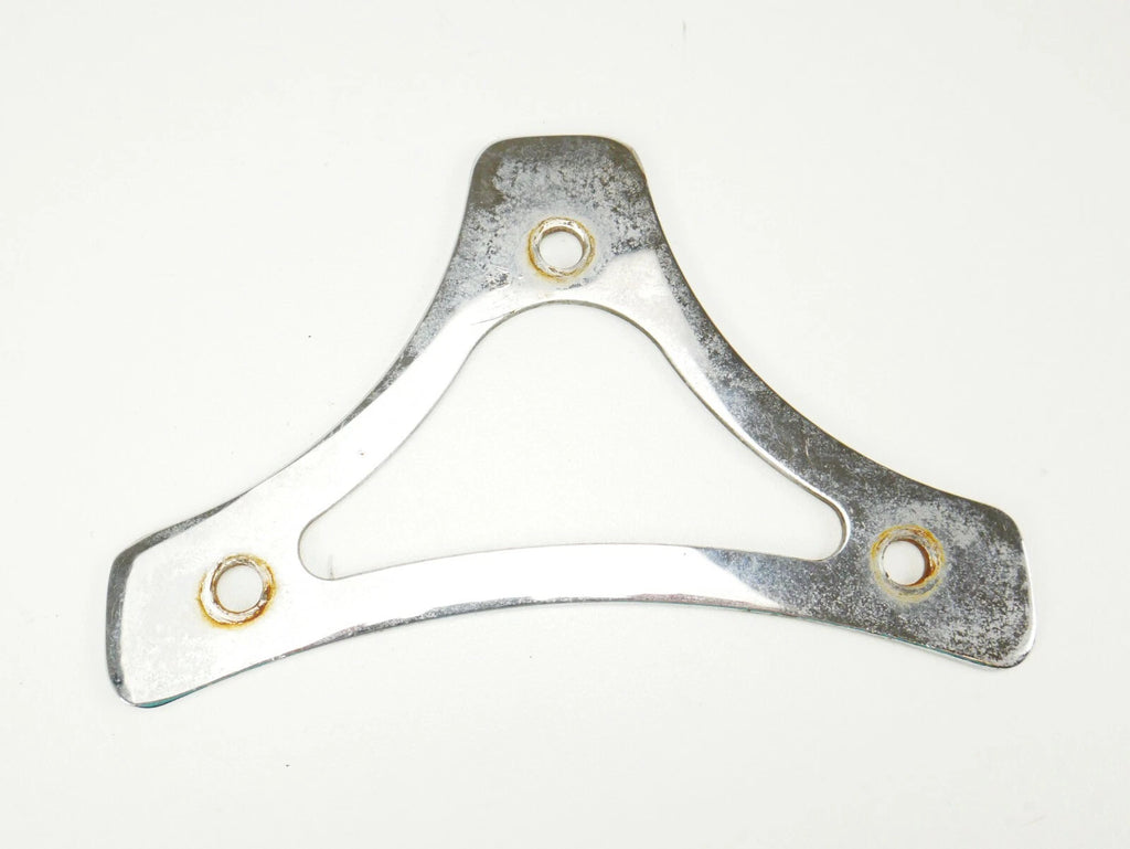 Chrome Sissy Bar Backrest Pad Mount Flat Plate for Harley Touring FLHR