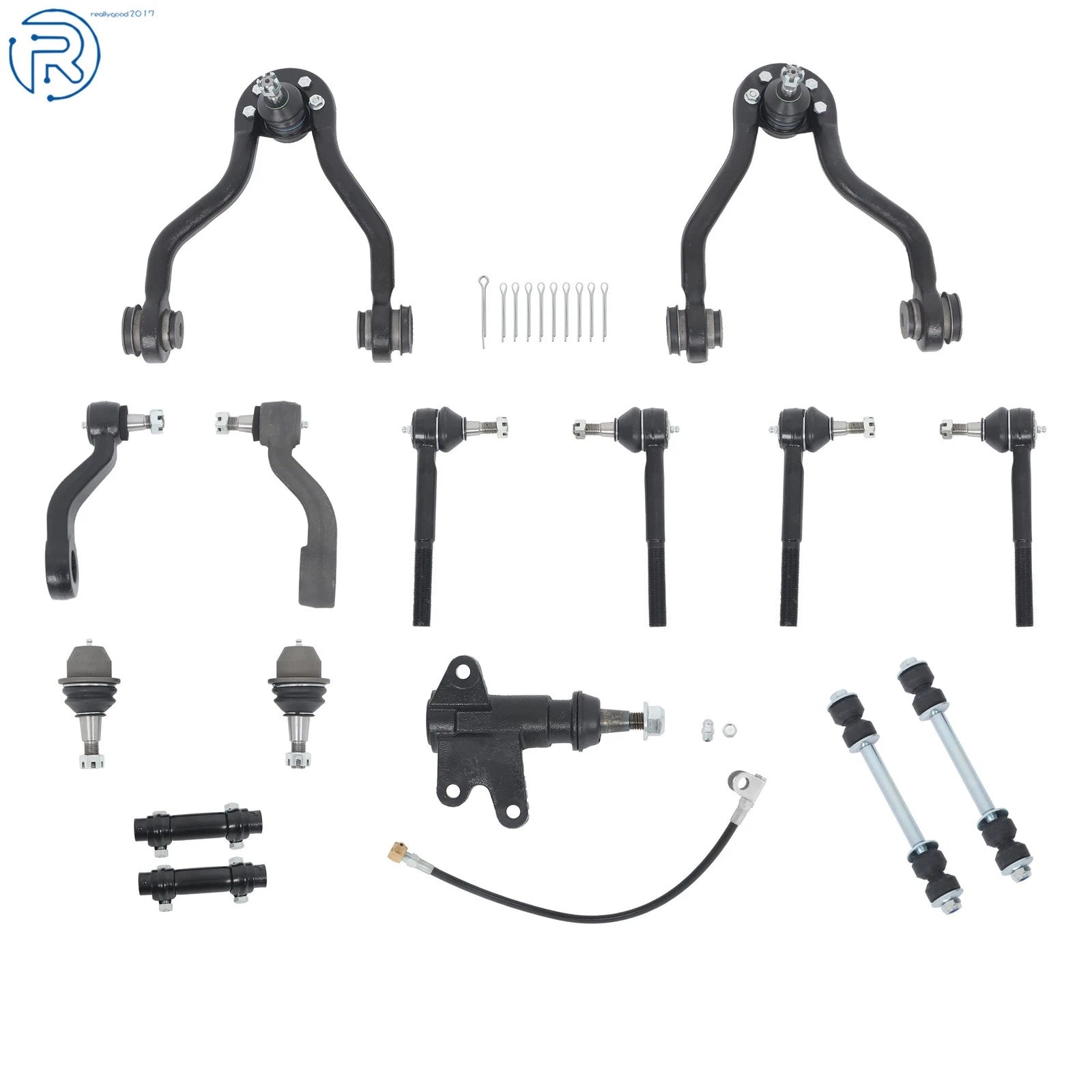 15X Front Control Arm Ball Joint Sway Bar Kit for Chevy GMC K1500 (1995–2007)