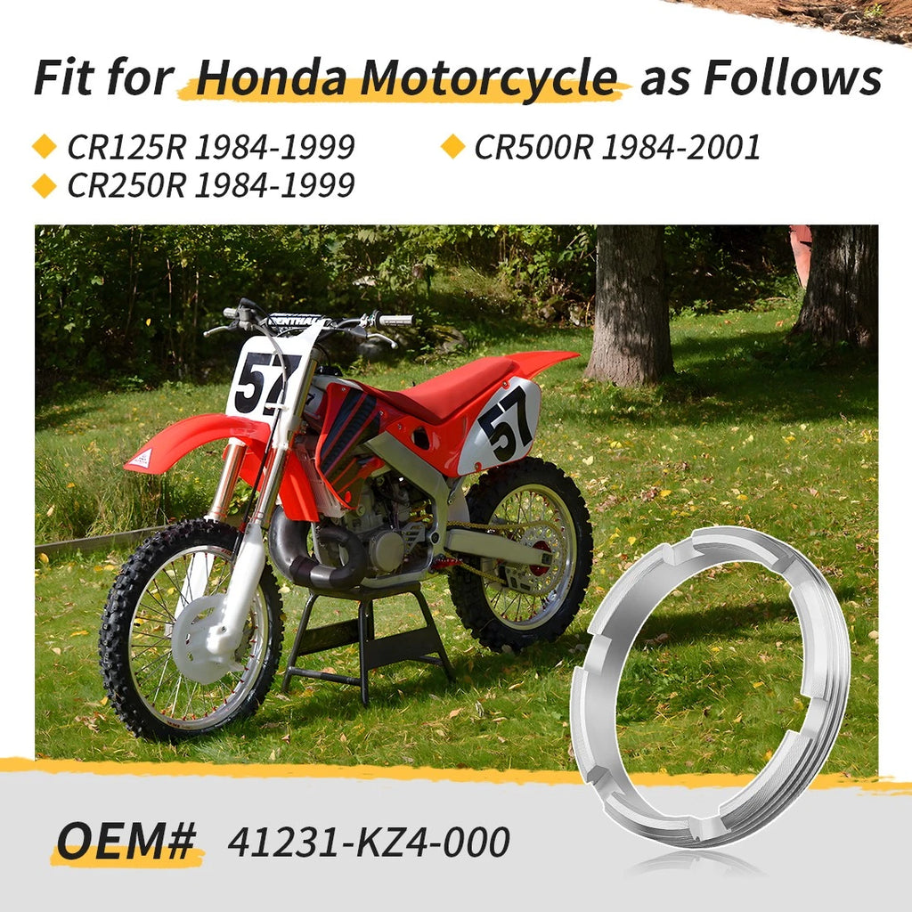 Rear Wheel Bearing Retainer for Honda CR125R CR250R CR500R (1984–2001)