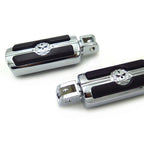 Chrome Gear Skull Footpeg for Suzuki Boulevard M90 (2009–2015)