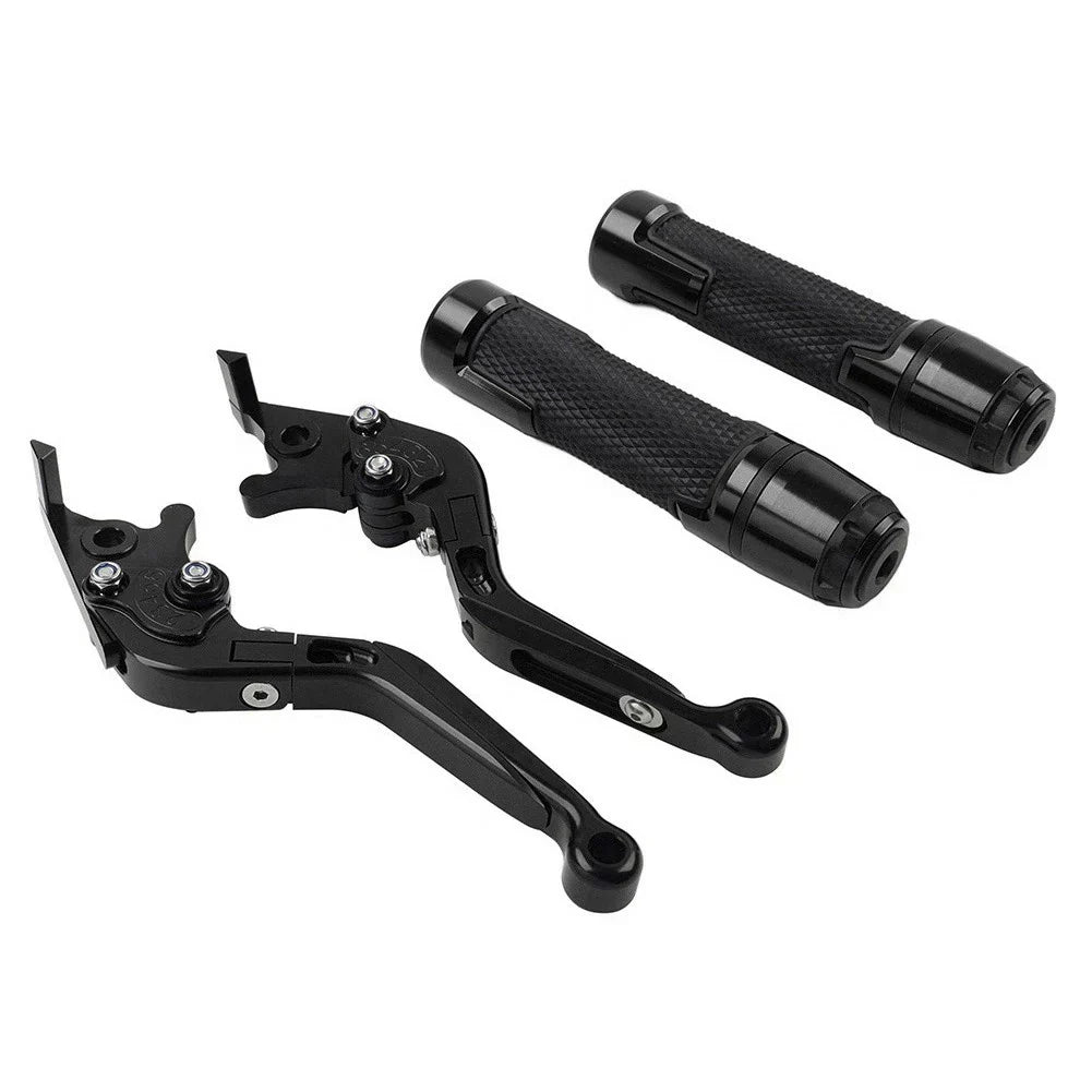Folding Extendable Brake Clutch Lever Grip Set for Kawasaki ZX6R ZX9R (2000-2002)