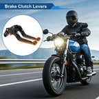 Adjustable Brake Clutch Levers for Honda X11 (1999–2002) Black Orange