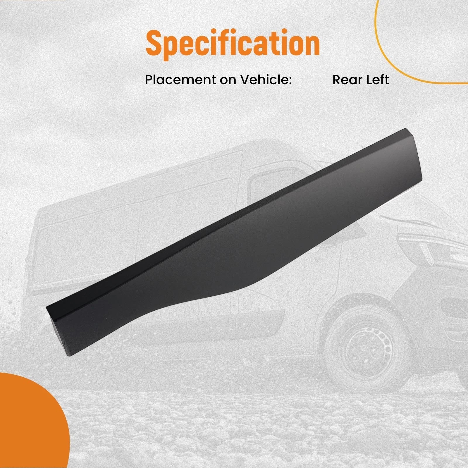 Door Lower Trim Molding Rear Left for Nissan Murano (2015–2022) 828719UA0A