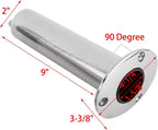 4 Pack Fishing Rod Holders for Boat (90 Degree, Stainless Steel 316)