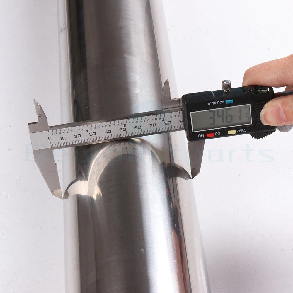 Exhaust Pipe Tubing 3.5" OD Stainless Steel T-304 for