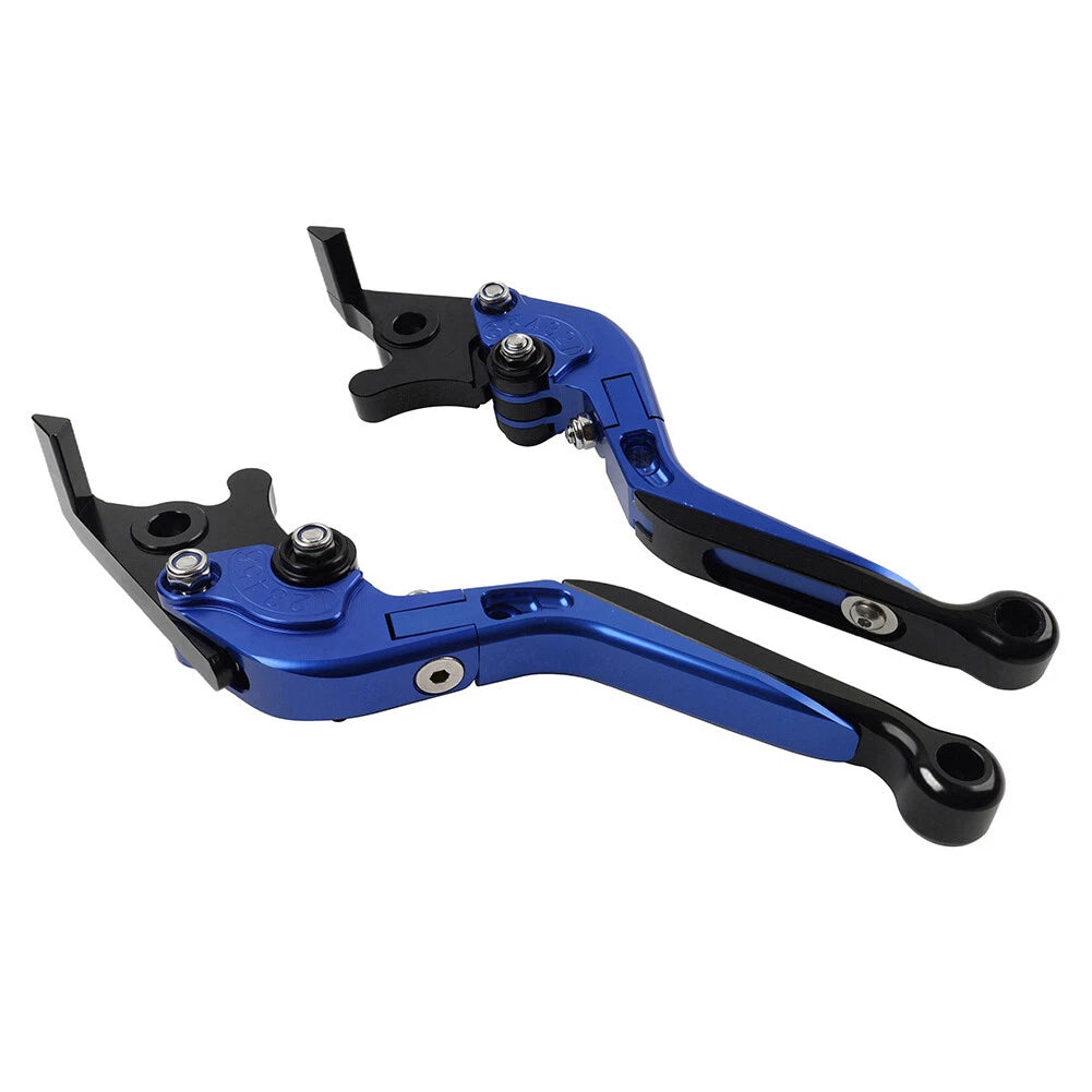 CNC Blue Extendable Brake Clutch Levers for Kawasaki Z900RS (2018–2022) ZX6R ZX636