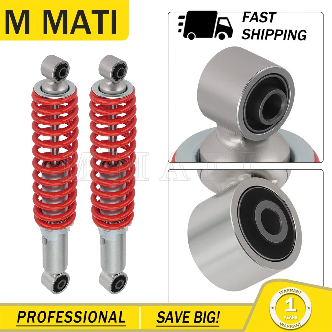 2X Front Shock Absorber for Yamaha Blaster 200 (1988–2006) J-23350-00-26
