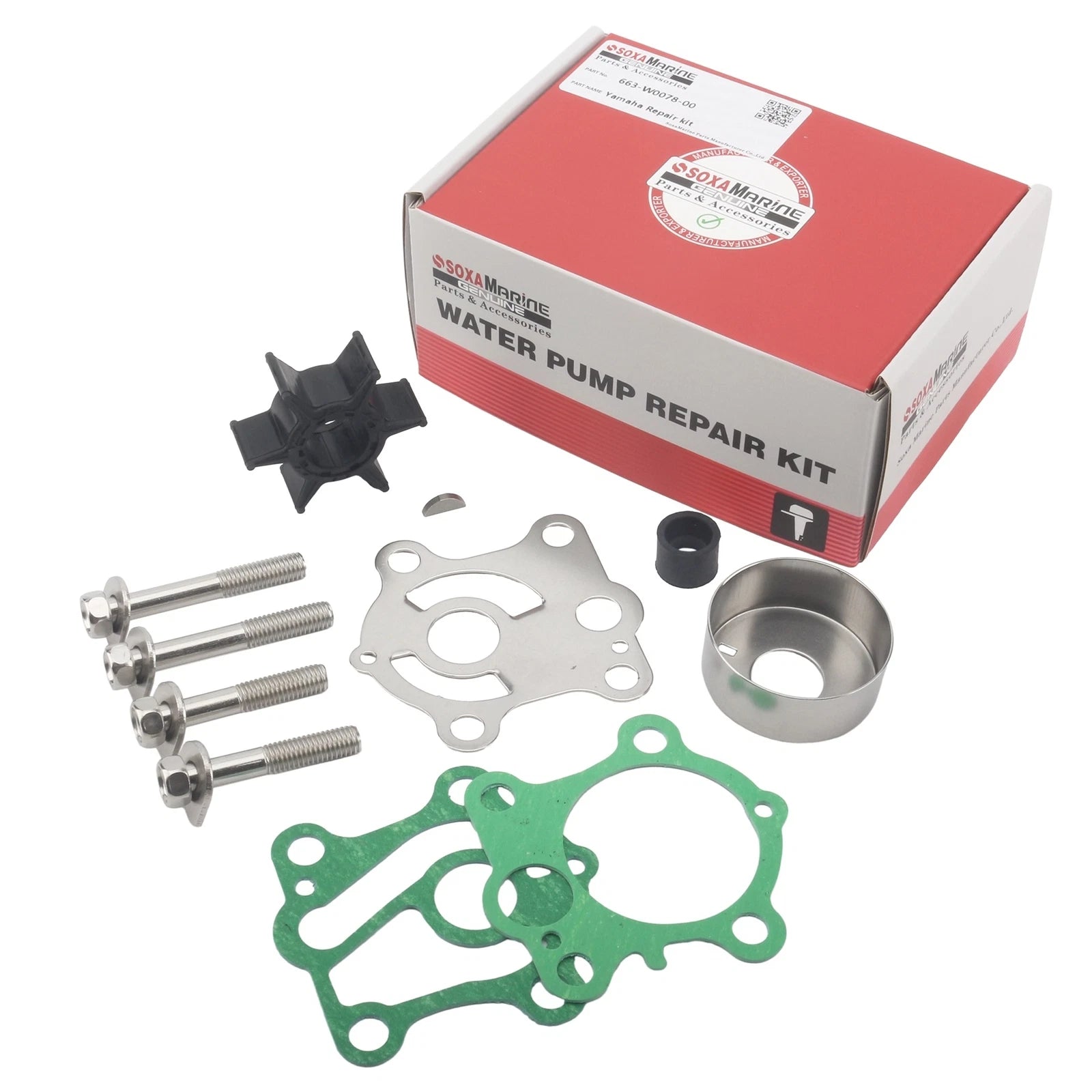 Soxa Outboard Water Pump Repair Kit for Yamaha 2 Stroke 55 HP C55