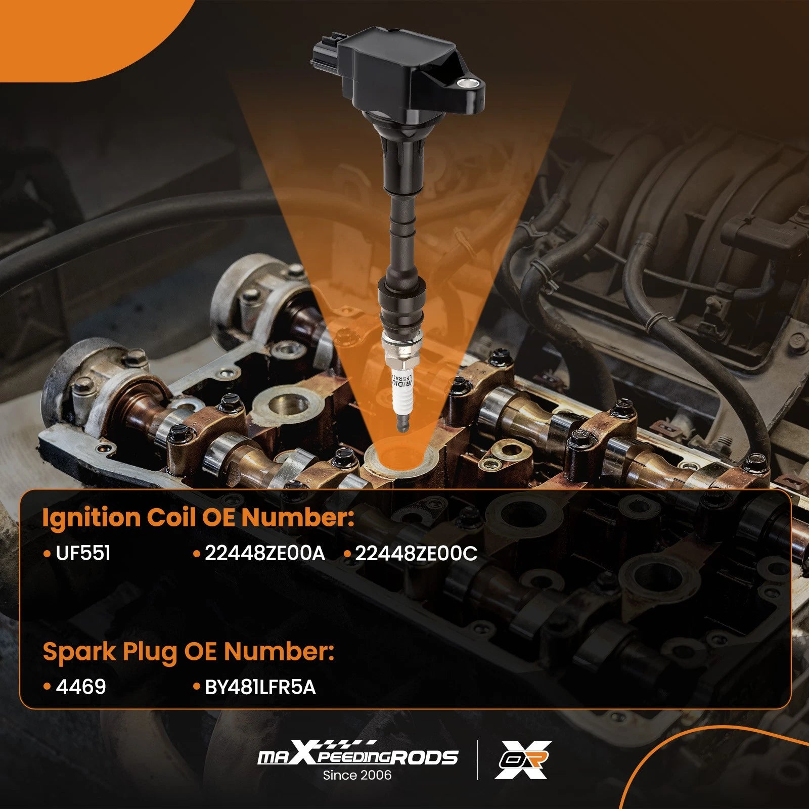 Set of 8 Ignition Coils & Iridium Spark Plugs for Nissan Armada Titan (2007–2015)