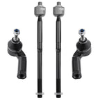 Set of 4 Front Inner Outer Tie Rods for Ford Escape, C-Max (2013–2019)