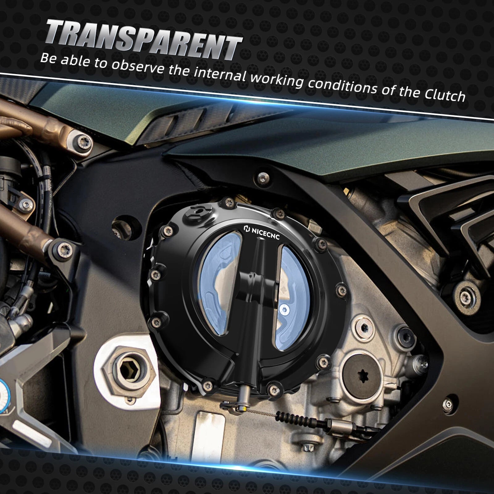 Transparent Clutch Cover Gasket for BMW S1000RR (2019–2024)