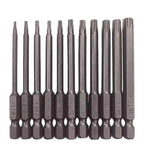 11pcs 75mm Hex Torx Screwdriver Bits Set for Reliable Hand Tool Use