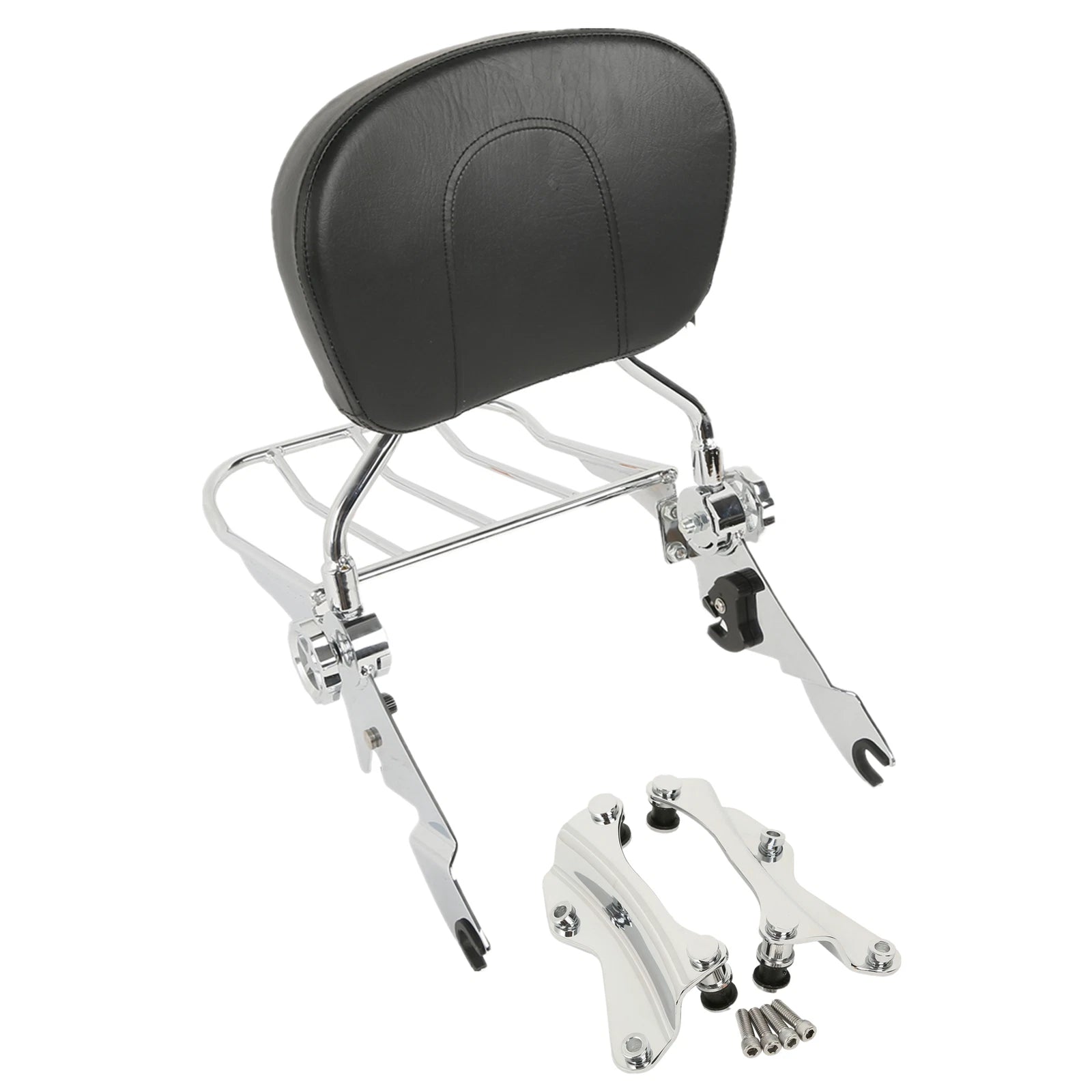 Sissy Bar Backrest Rack & Docking Kit for Harley Touring Street Glide (2014–2024)