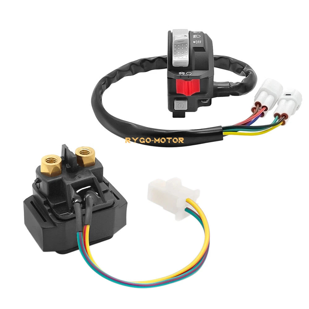 Start Stop Switch & Starter Solenoid Relay for Yamaha Warrior 350 (2000–2004)
