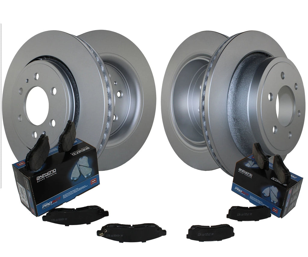 Front Rear Brake Kit Disc Rotors & Akebono ProACT Pads for Ford F-150