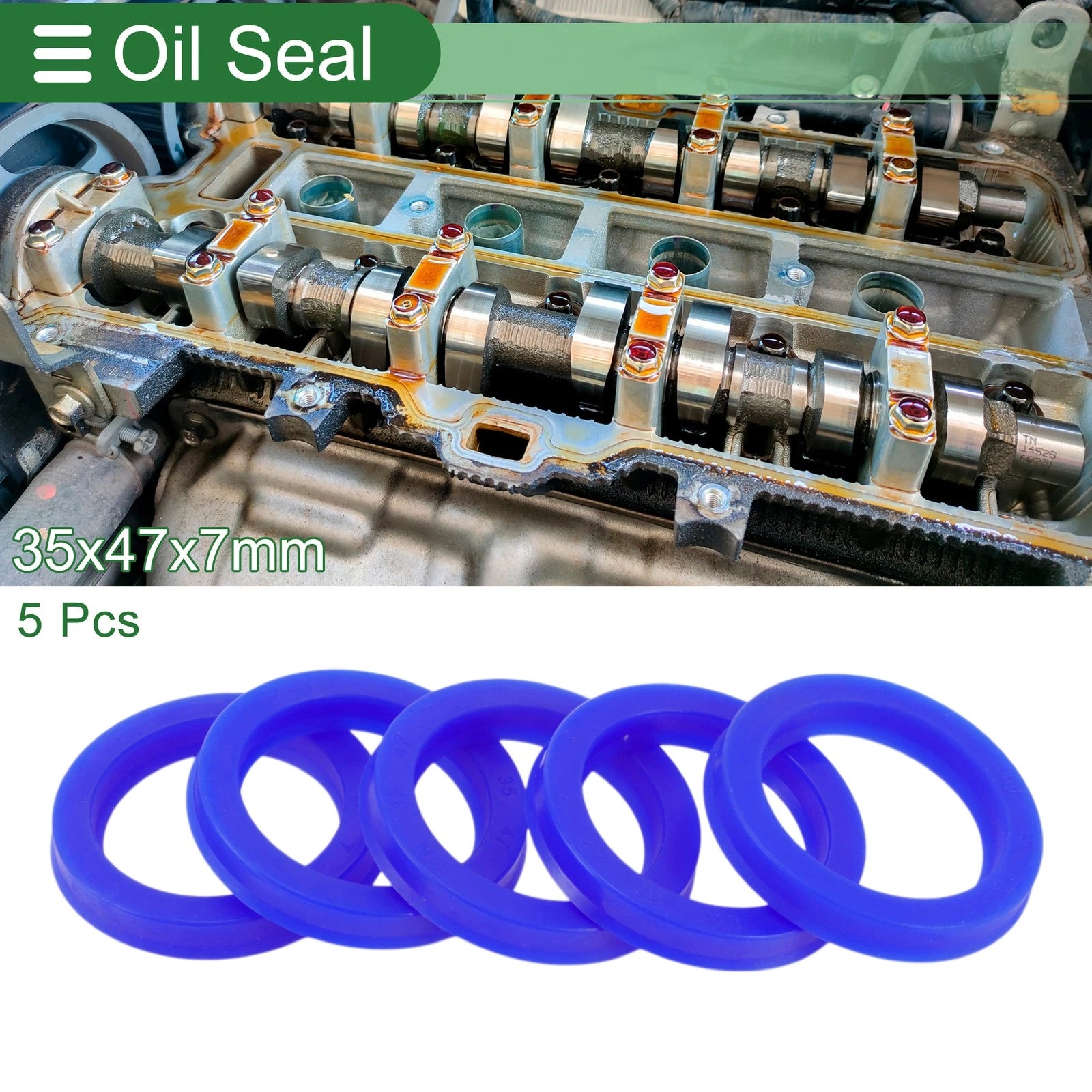 Set of 5 Oil Seal Rotary Shaft Seal 35x47x7mm for Various Models